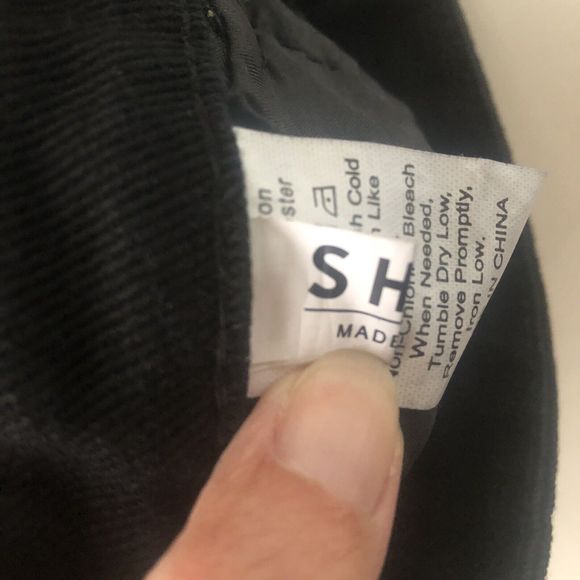 SHEIN High Rise Frayed Hem Black Denim Shorts Women's Medium - Picture 5 of 10